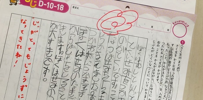 七田式プリントD作文